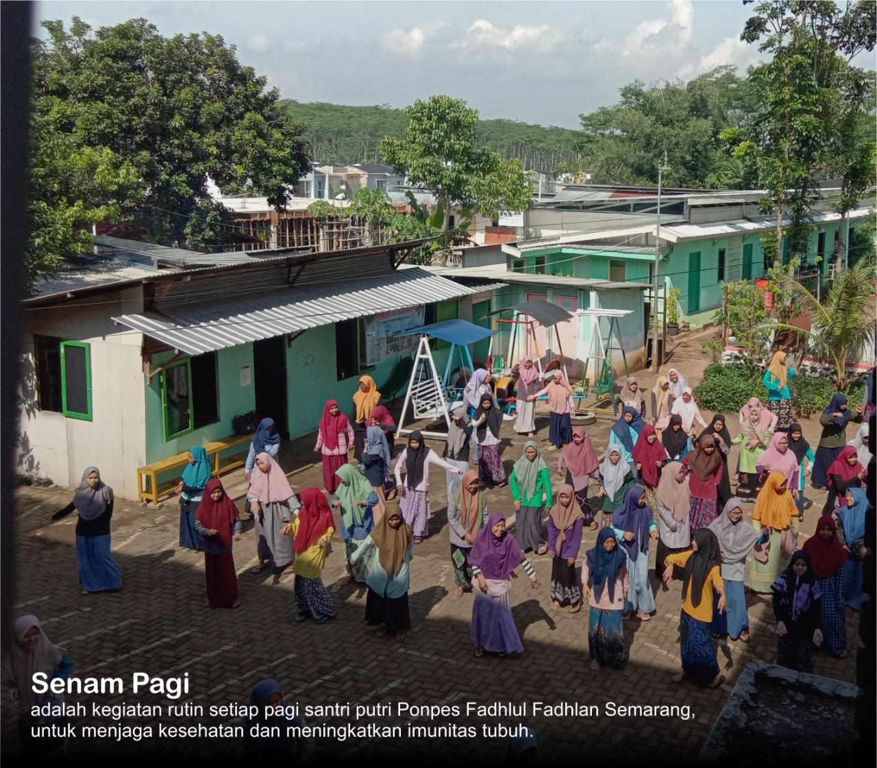 Senam Sehat Santri Putri Ponpes Fadhlul Fadhlan