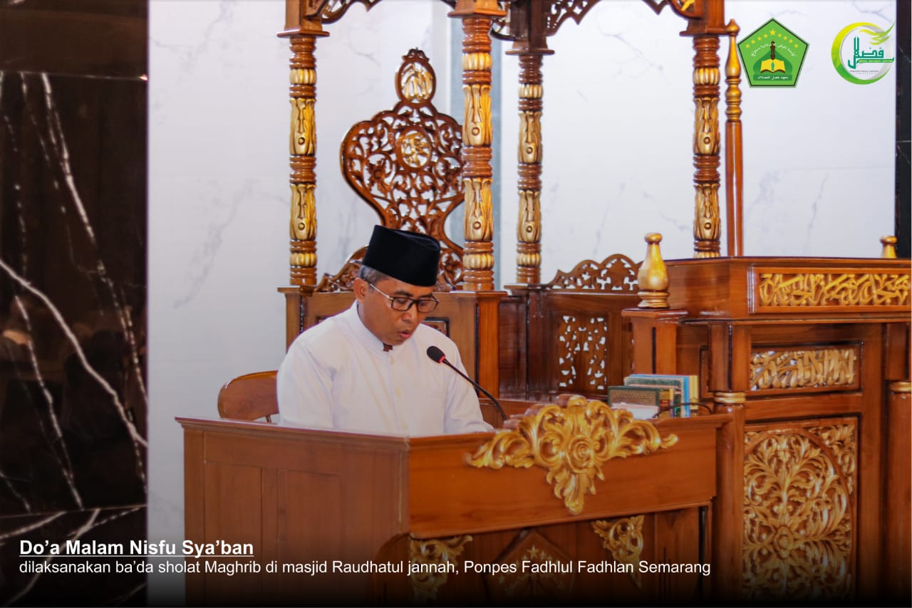 Do'a Malam Nisfu Sya'ban 1442 H di Pesantren Fadhlul Fadhlan