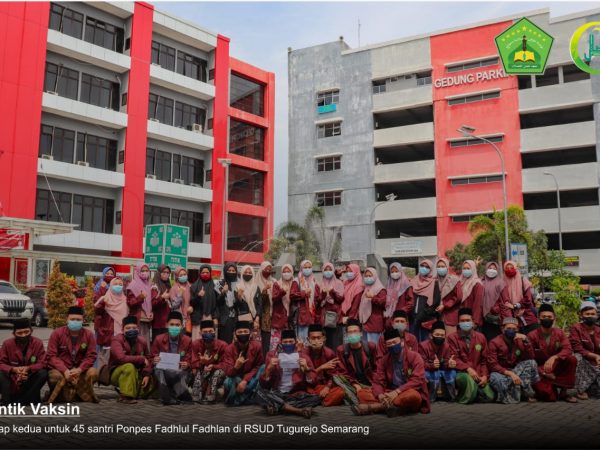 Vaksinasi Ke-2 Santri Pondok Pesantren Fadhlul Fadhlan