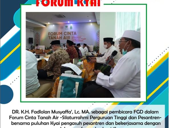 DR.K.H. Fadlolan Musyaffa', Lc. MA. Sebagai Pembicara Dalam Forum Cinta Tanah Air