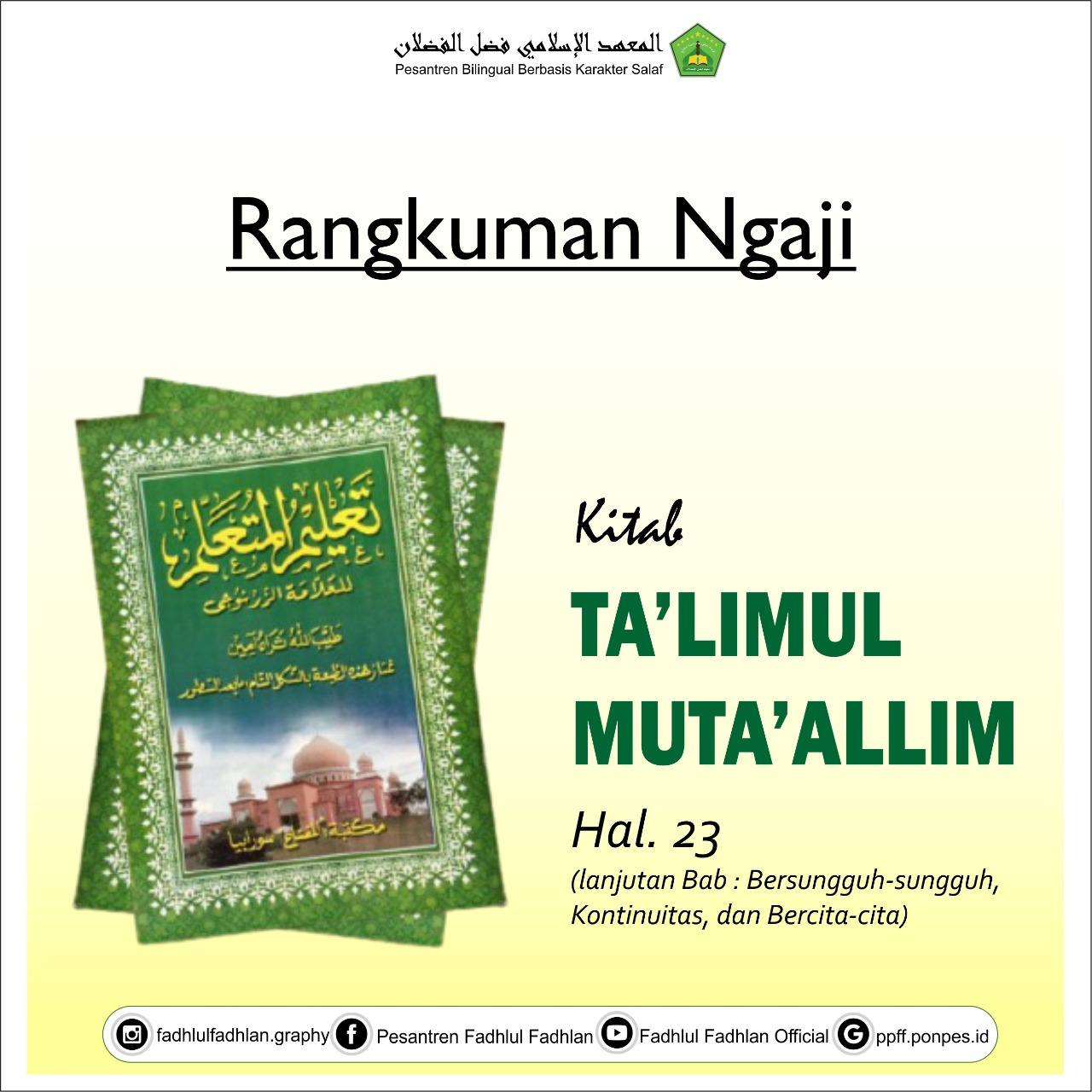 Jika Ingin Sukses Maka Begadanglah (Memanfaatkan Waktumu Untuk Belajar)