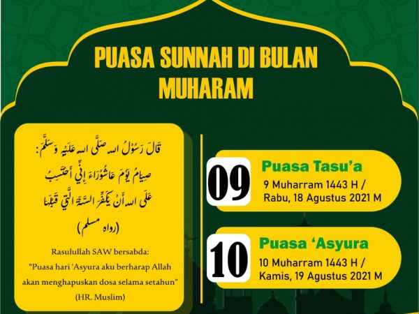 Puasa Sunnah di Bulan Muharrom (Tasu'a & Asyuro)