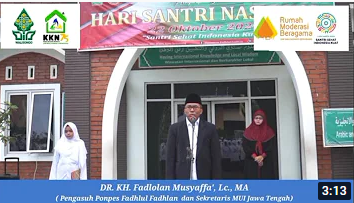 KH. Fadlolan Musyaffa', Lc. MA (Tokoh Ulama) - Rekor Muri Unggahan Video Moderasi Beragama Terbanyak