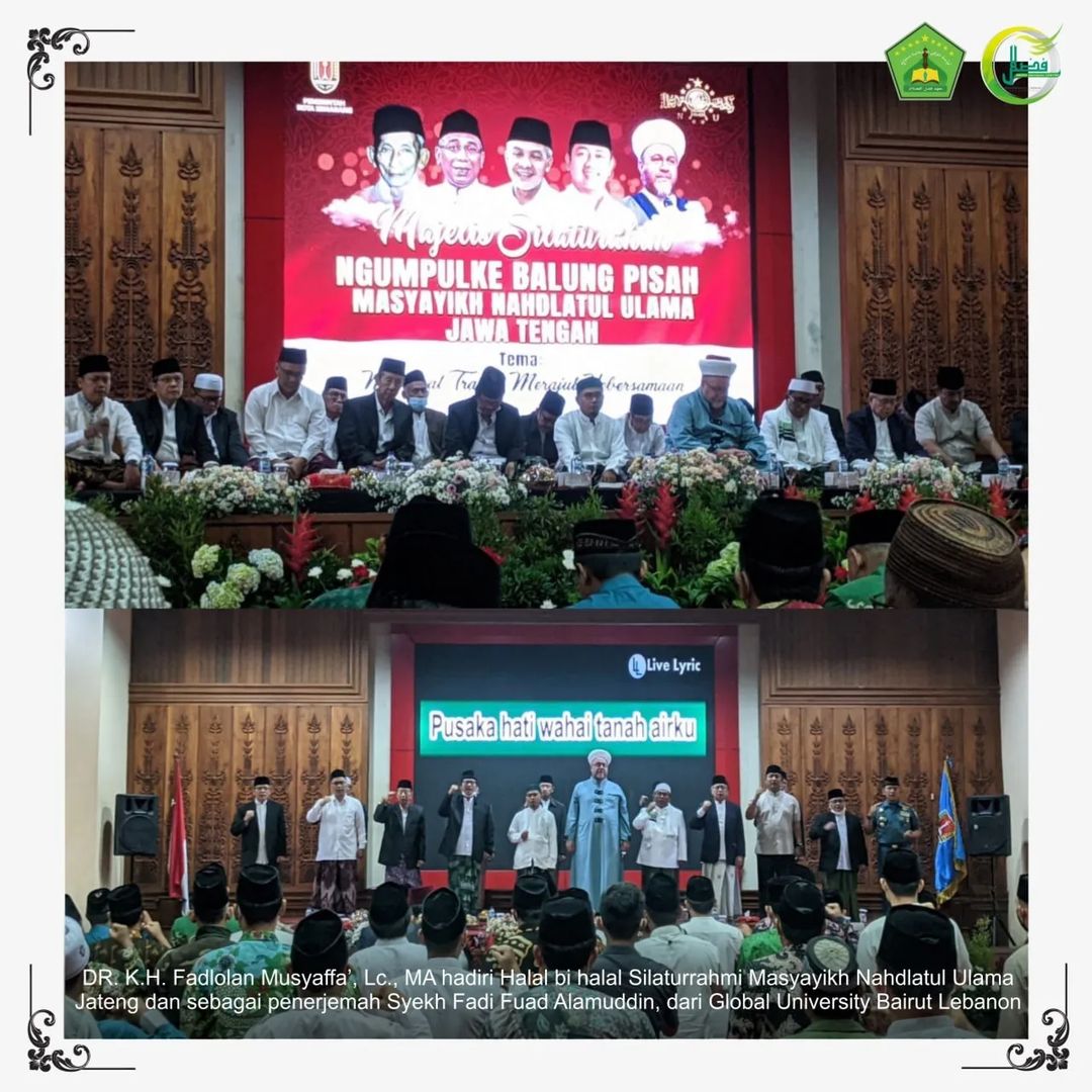 Halal bi halal Balung Pisah Silaturrahmi Masyayikh Nahdlatul Ulama Jawa Tengah