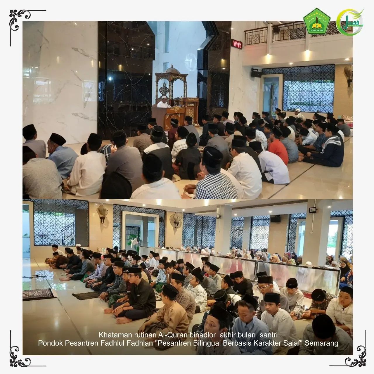 khataman Rutinan Alquran Binadlor Akhir Bulan Santri PPFF