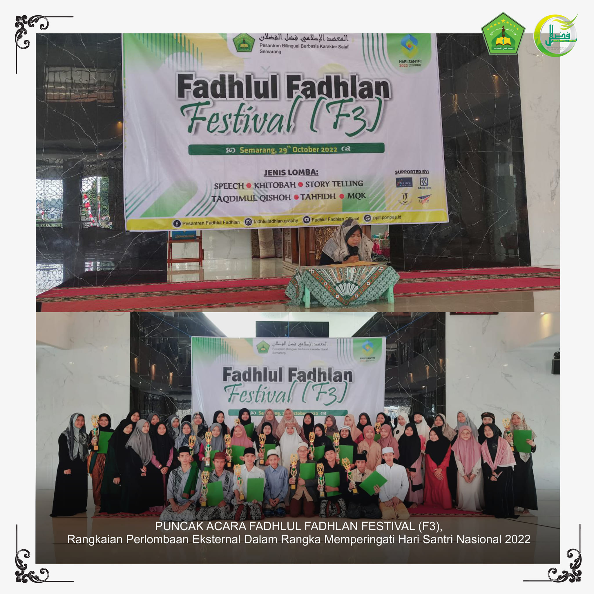 PUNCAK ACARA FADHLUL FADHLAN FESTIVAL (F3)