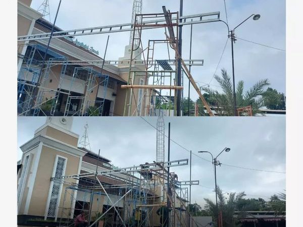 Bulan Kedua Perluasan Serambi Masjid Raudhatul Jannah Pondok Pesantren Fadhlul Fadhlan