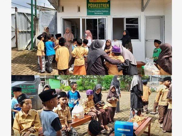 Pemberian BIAS DT dan TD Kepada MI Al-Musyaffa' Oleh Tim Puskesmas Mijen Semarang.