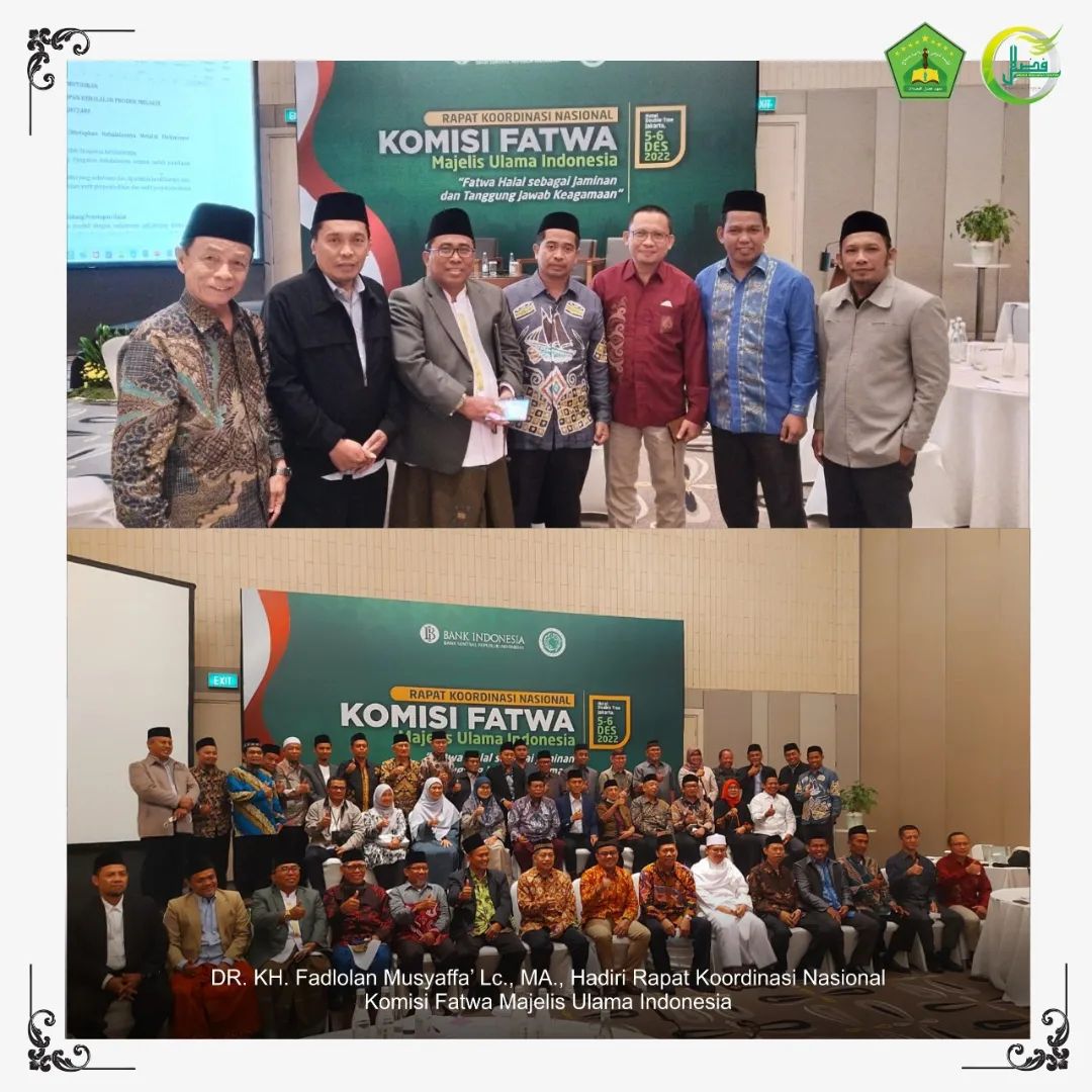 KH. Fadlolan Musyaffa’ Lc., MA., Hadiri Rapat Koordinasi Nasional Komisi Fatwa Majelis Ulama Indonesia.