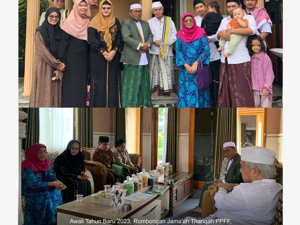Awali Tahun Baru 2023, Rombongan Jama'ah Thariqah PPFF, Ziarah Ke Mursyid Thariqah Qodiriyah Wa Naqsabandiyah dan Ziarah Ke Makam Para Auliya'