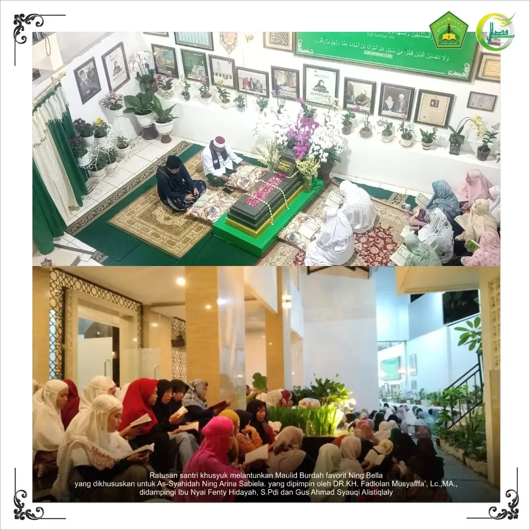 Sambut Haul Akbar Masyayikh dan Wisuda Tahfizh 6 Bulan ke-2, Ratusan Santri Lantunkan Maulid Burdah