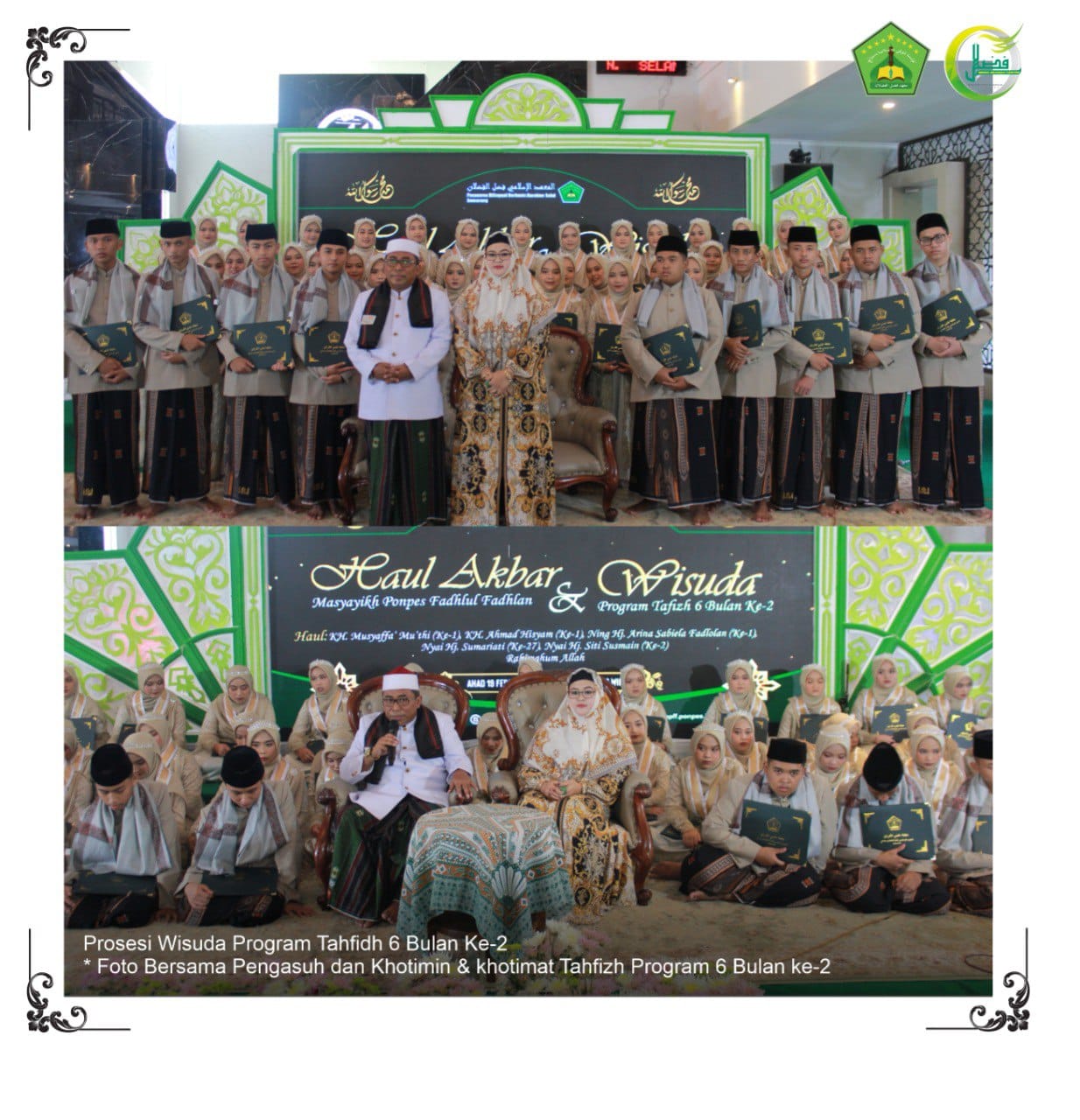 Haul Akbar Masyayikh Pondok Pesantren Fadhlul Fadhlan Semarang Dan Wisuda Program Tahfidh 6 Bulan Ke-2