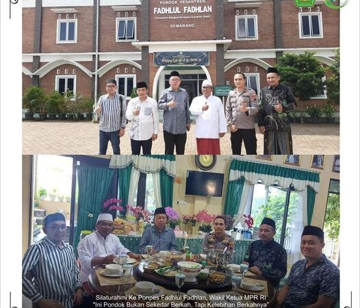 Silaturahmi Ke Ponpes Fadhlul Fadhlan, Wakil Ketua MPR RI "Ini Pondok Bukan Sekedar Berkah, Tapi Kelebihan Berkahnya"