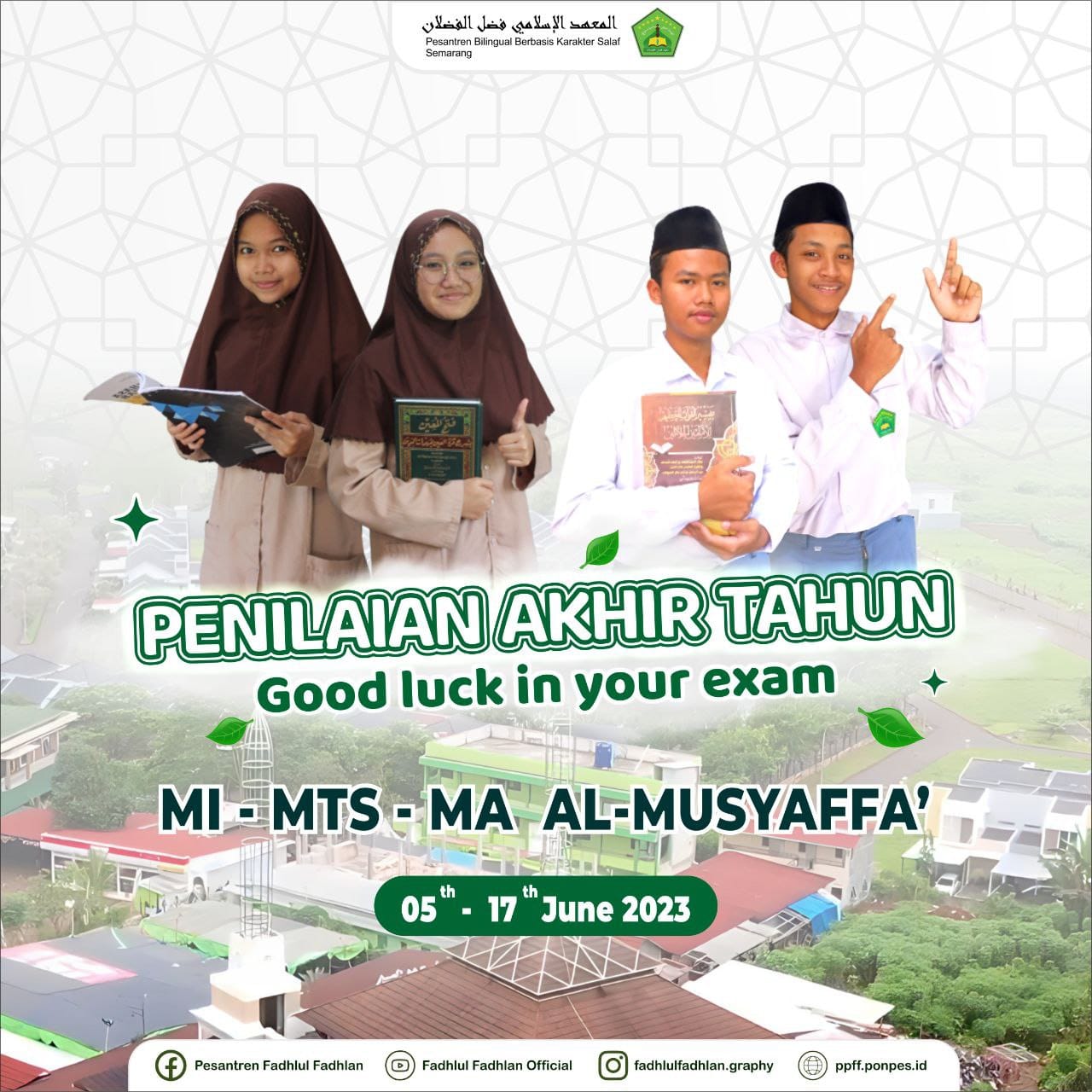 Santri Madrasah Al-Musyaffa' Laksanakan Ujian Penilaian Akhir Tahun (PAT) Santri Madrasah Al-Musyaffa' Laksanakan Ujian Penilaian Akhir Tahun (PAT)