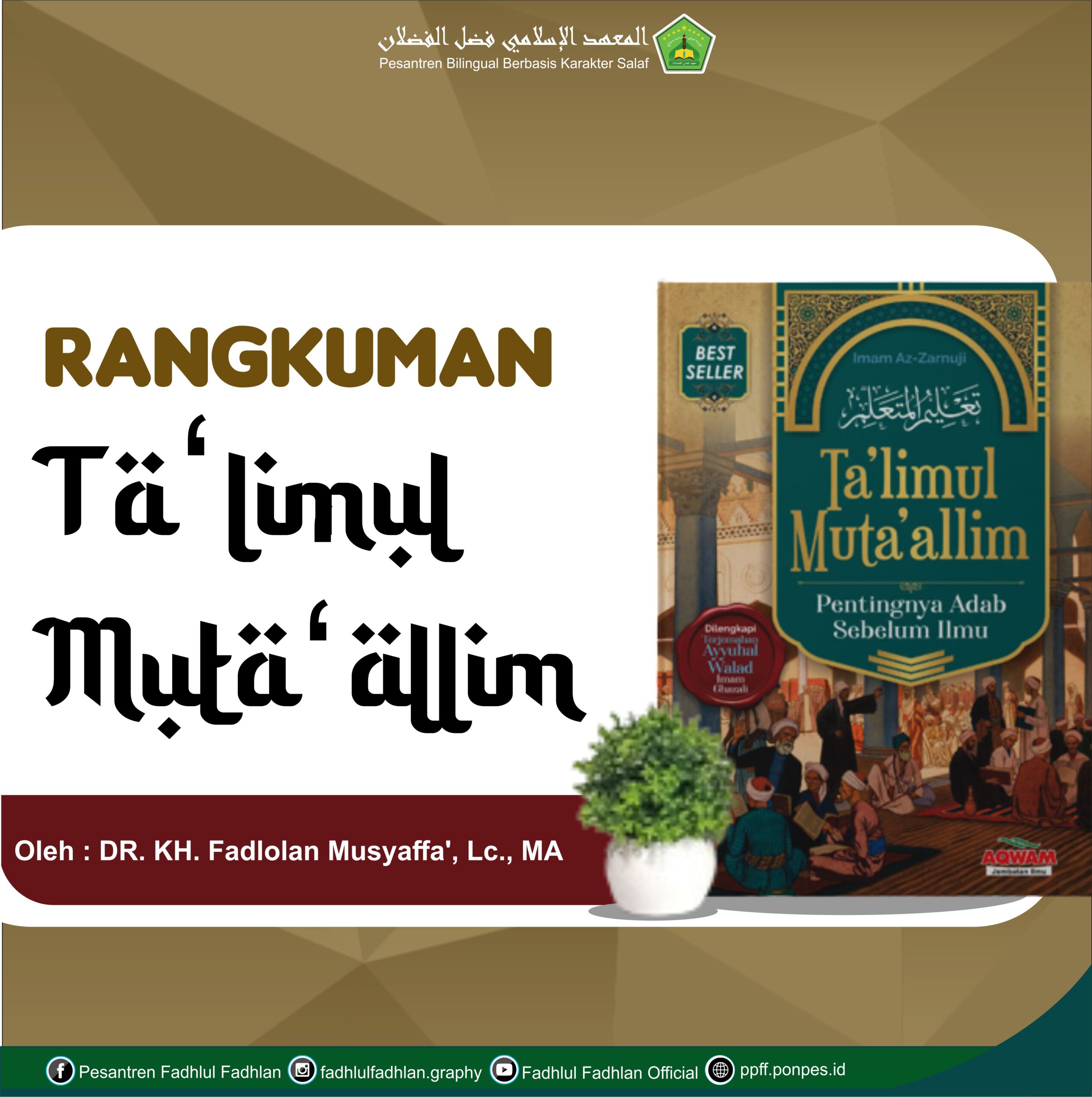 BAB VI: WAKTU MEMULAI BELAJAR, UKURAN DAN URUTANNYA