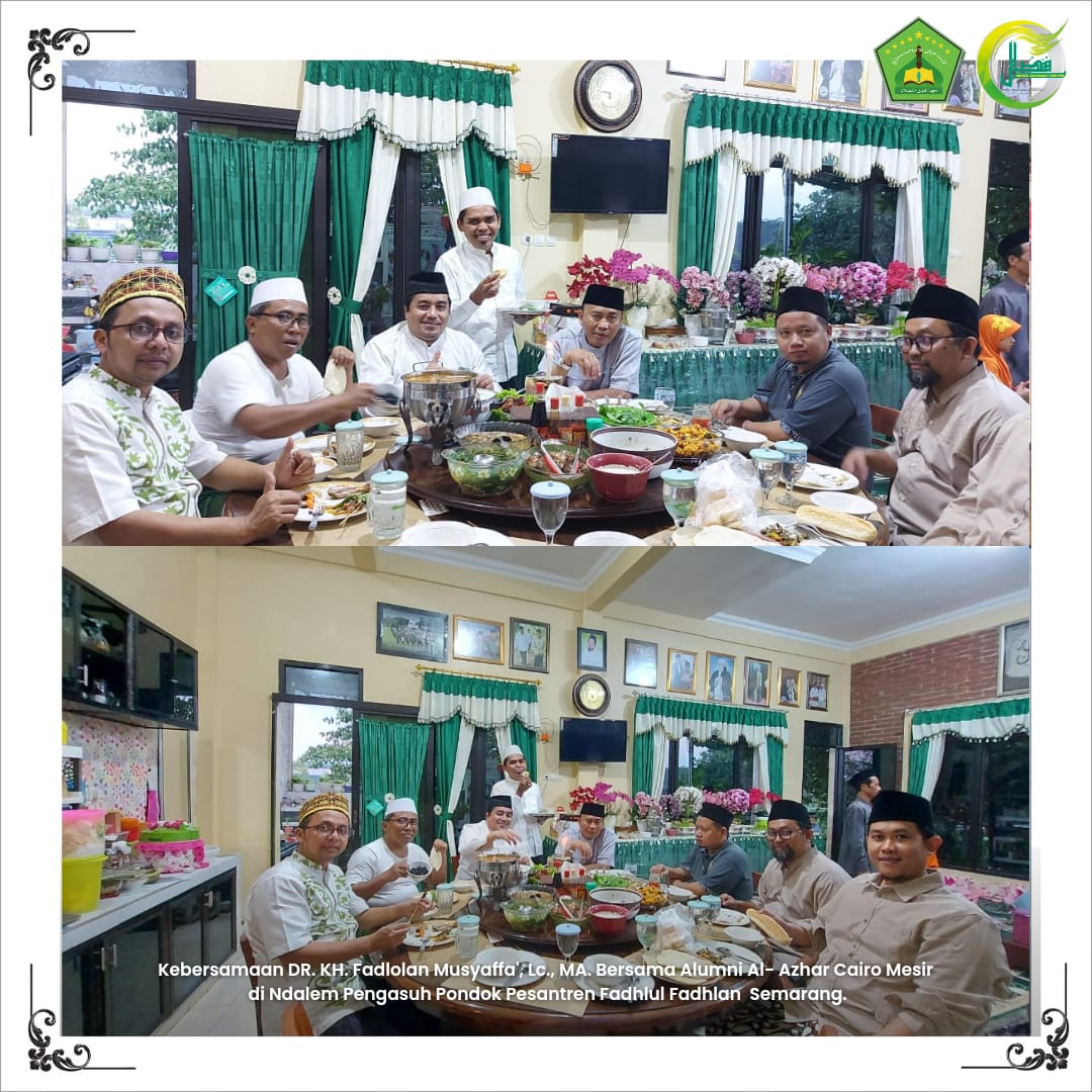 TEMU KANGEN ALUMNI AL-AZHAR BINAAN KH FADLOLAN SAAT DI CAIRO MESIR.