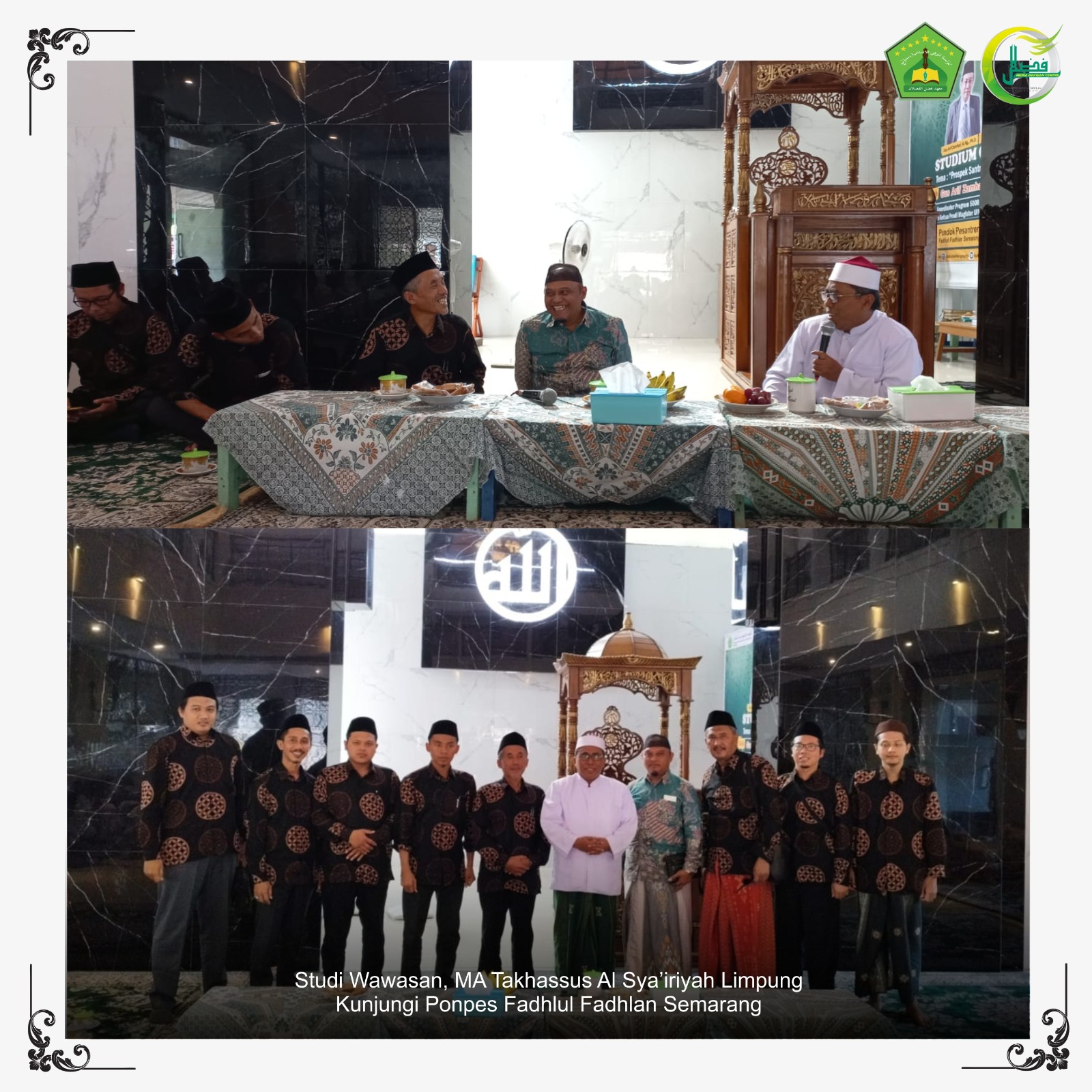 Studi Wawasan, MA Takhassus Al Sya’iriyah Limpung Kunjungi Ponpes Fadhlul Fadhlan Semarang