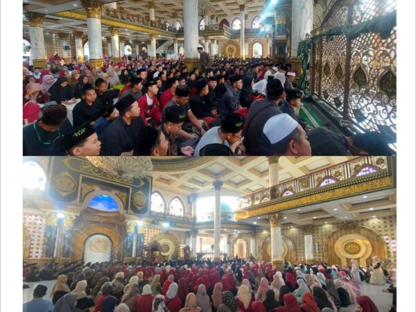 Destinasi kedua Ziarah Auliya' Jawa Timur-Madura Ribuan Santri Ponpes Fadlan Penuhi Area Makam Syaikhona Kholil Bangkalan