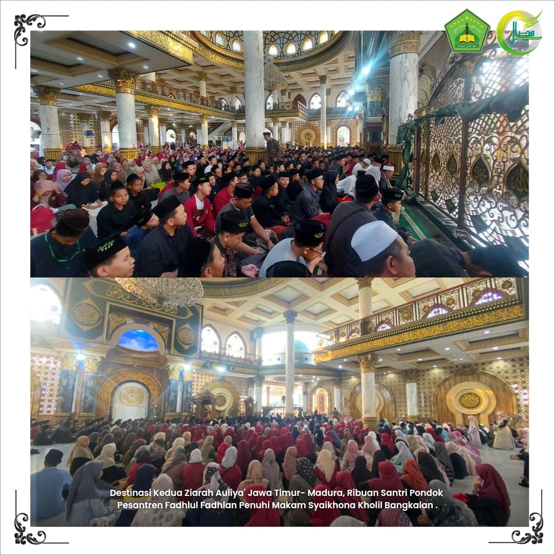 Destinasi kedua Ziarah Auliya' Jawa Timur-Madura Ribuan Santri Ponpes Fadlan Penuhi Area Makam Syaikhona Kholil Bangkalan