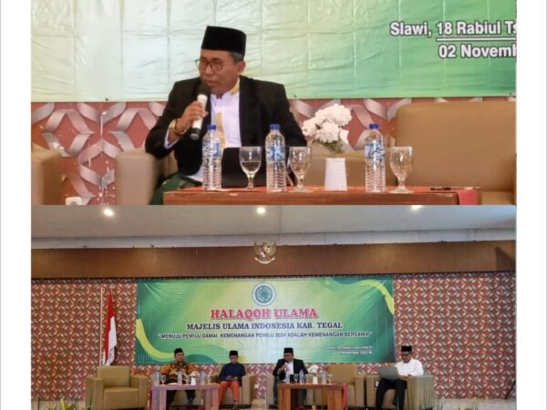 Hadiri Halaqoh Ulama MUI Kabupaten Tegal, Ketua Komisi Fatwa MUI Provinsi Jateng “Kita Wajib Menggunakan Hak Pilih"