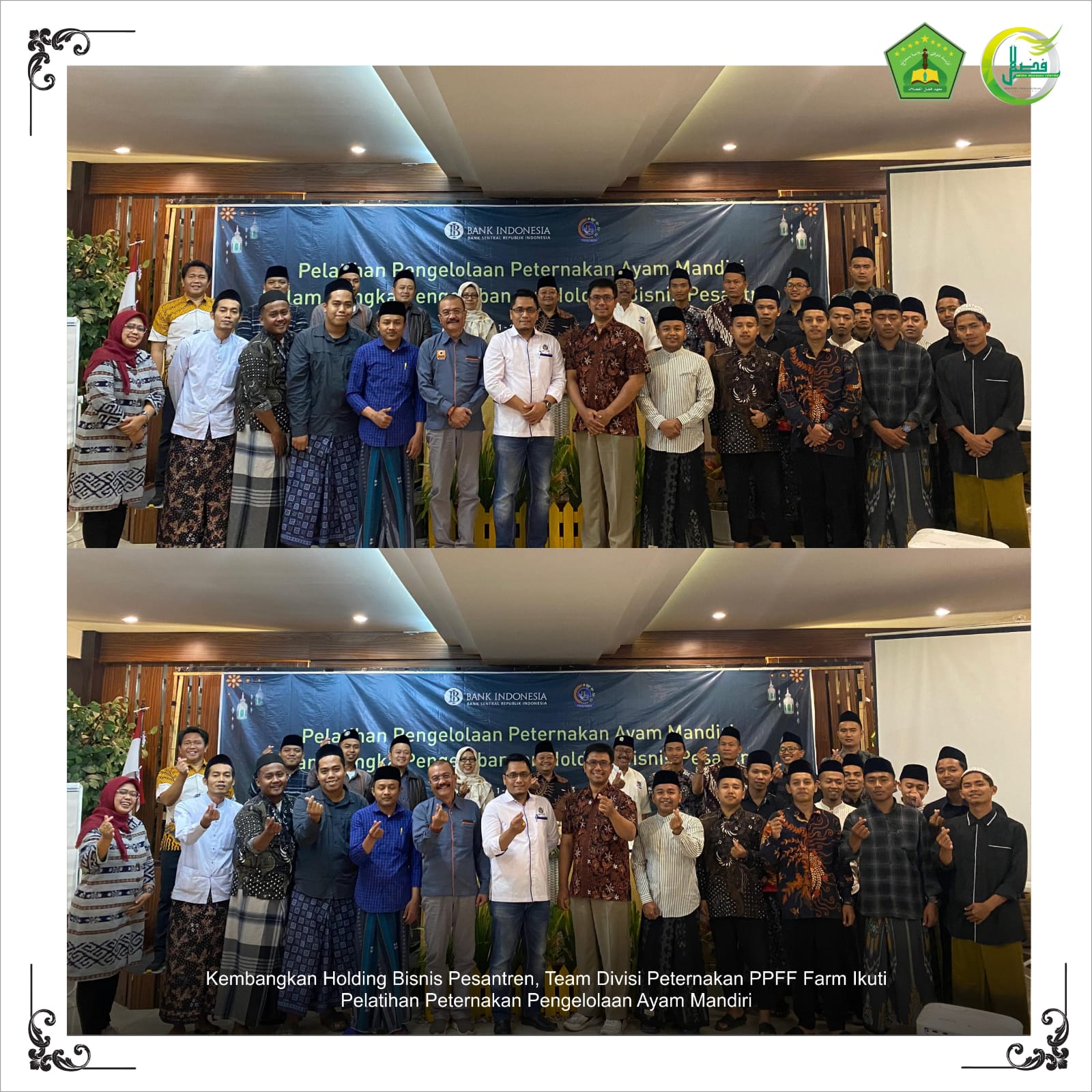 Kembangkan Holding Bisnis Pesantren, Team Divisi Peternakan PPFF Farm Ikuti Pelatihan Peternakan Pengelolaan Ayam Mandiri