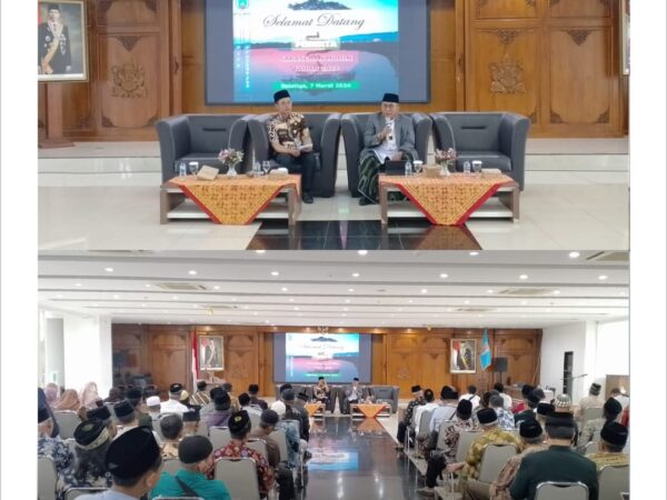 Tegakkan Islam Rahmatan Lil 'Alamin, DR KH Fadlolan Musyaffa' Lc.,MA, Ketua Komisi Fatwa MUI Jawa Tengah, Hadir Sebagai Narasumber Sarasehan Modin Kota Salatiga Tahun 2024