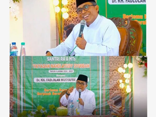 Akhirussanah RA & MTs Nahdlotussy Syubban, Kiai Fadlolan Tekankan Pentingnya Meneruskan Pendidikan Setinggi Mungkin!