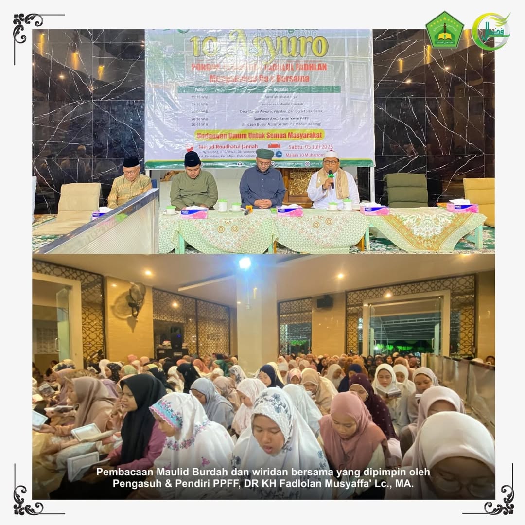 Peringati 10 Asyuro 1447 H, Pondok Pesantren Fadhlul Fadhlan Gelar Burdah dan Do'a Bersama serta Santunan Santri Yatim dan Yatim Piatu