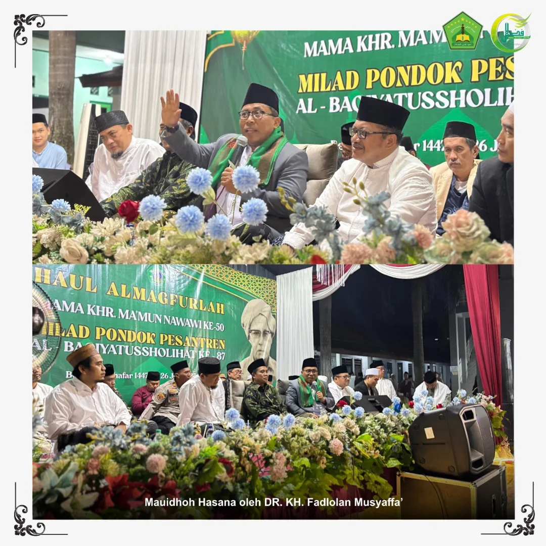 Haul Ke-50 Al Maghfurlah Mama KHR. Ma'mun Nawawi, Yai Fadlolan Sampaikan Tausiyah tentang Teladani Ulama Haul Ke-50 Al Maghfurlah Mama KHR. Ma'mun Nawawi, Yai Fadlolan Sampaikan Tausiyah tentang Teladani Ulama