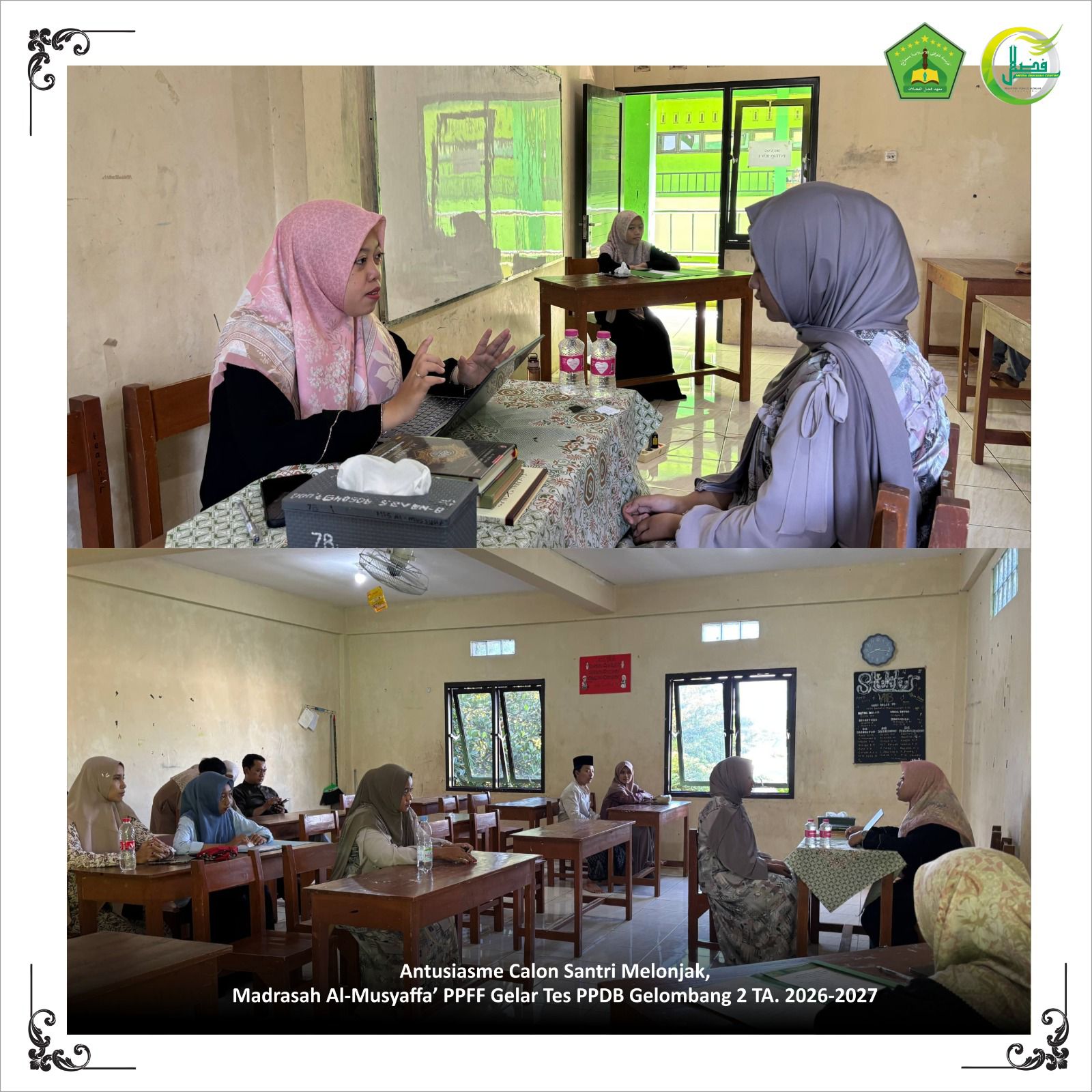 Antusiasme Calon Santri Melonjak, Madrasah Al-Musyaffa’ PPFF Gelar Tes PPDB Gelombang 2 TA 2026/2027