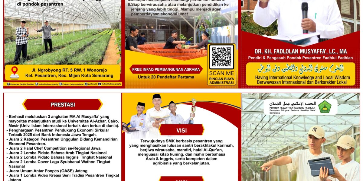 PPDB SMK Agribisnis, Agriteknologi, TKR (Teknik Kendaraan Ringan) Al Musyaffa Semarang Telah Dibuka